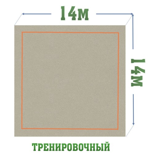 Тренировочный ковер 14х14м