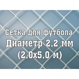 Сетка для юниорских ворот, нить 2,2 мм (2x5м) (2 шт)