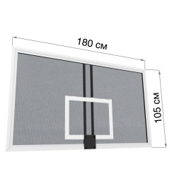 Щит баскетбольный из закаленного стекла