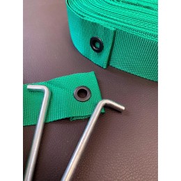 Разметка площадки для пляжного волейбола 8х16м зеленый (ленты)