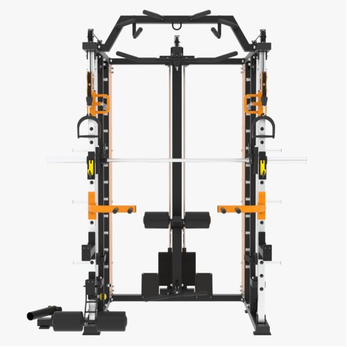 Многофункциональный тренажер с машиной Смита JAGUAR-SPORT JS-C-86 (Чёрный цвет), Стек 68x2 кг