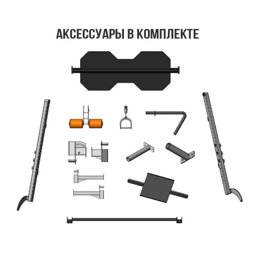 Многофункциональный тренажер с машиной Смита JAGUAR-SPORT JS-C-90 (Чёрный цвет), Стек 100 кг