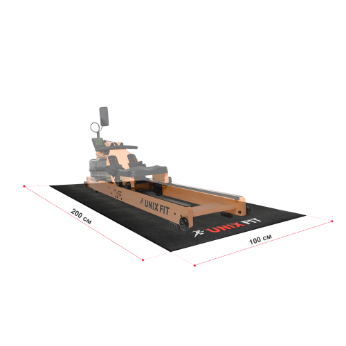 Коврик UNIX Fit для кардиотренажёров 200x100x0,6 см