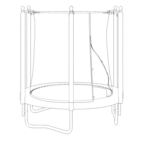 Батут UNIX Line Simple 1.83 м (6 ft inside) Green с внутренней сеткой