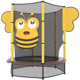 Батут для детей UNIX Line 4.6 ft BEE (140 cm) с внешней сеткой