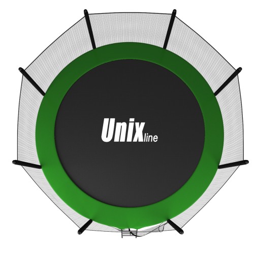 Батут UNIX Line Classic 1.83 м (6 ft outside) с внешней сеткой и лестницей