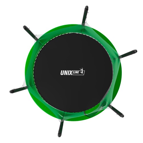 Батут UNIX Line Simple 2.44 м (8 ft inside) Green с внутренней сеткой