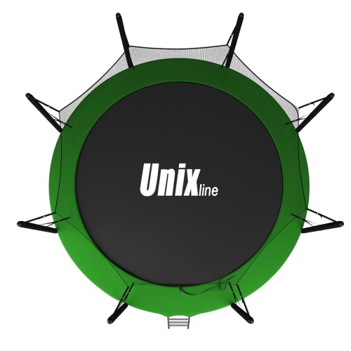 Батут UNIX Line Classic 3.66 м (12 ft inside) с внутренней сеткой и лестницей