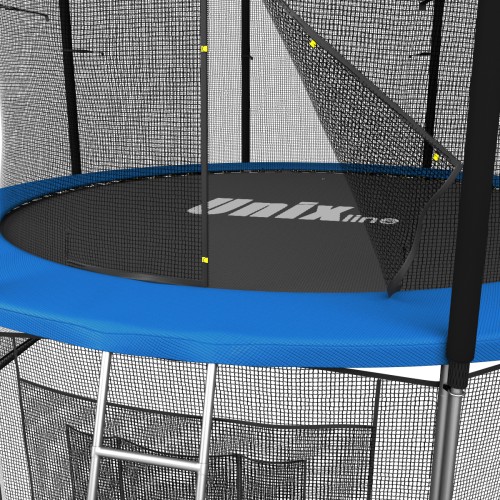 Батут UNIX Line Classic 1.83 м (6 ft inside) с внутренней сеткой и лестницей