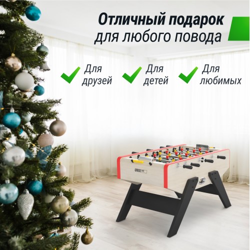Игровой стол UNIX Line Футбол - Кикер (140х70 см) Light Wood