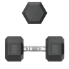 Гантель гексагональная UNIX Fit обрезиненная 15 кг / 1 шт.