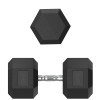 Гантель гексагональная UNIX Fit обрезиненная 50 кг, 2 шт.