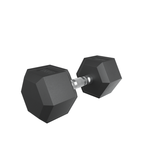 Гантель гексагональная UNIX Fit обрезиненная 15 кг / 1 шт.
