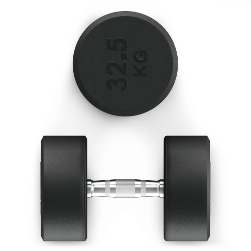 Гантель UNIX Fit PRO круглая обрезиненная 32,5 кг, 2 шт.
