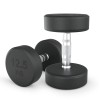 Гантель UNIX Fit PRO круглая обрезиненная 12,5 кг, 2 шт.