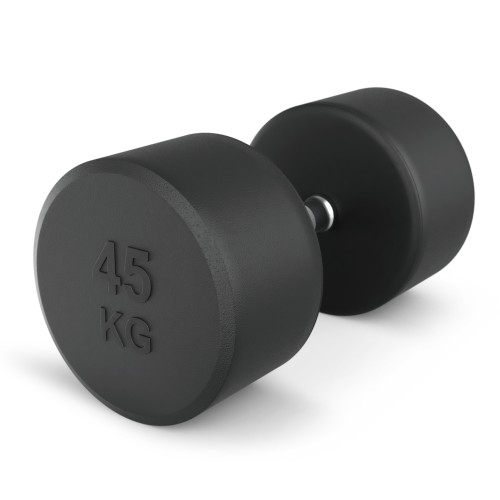 Гантель UNIX Fit PRO круглая обрезиненная 45 кг, 2 шт.