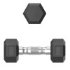 Гантель гексагональная UNIX Fit обрезиненная 2,5 кг, 2 шт.