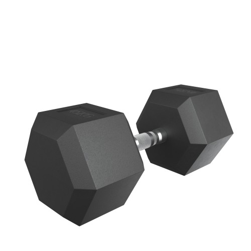 Гантель гексагональная UNIX Fit обрезиненная 45 кг, 2 шт.