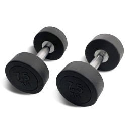 Гантель UNIX Fit PRO круглая обрезиненная 2.5-50 кг / шт.