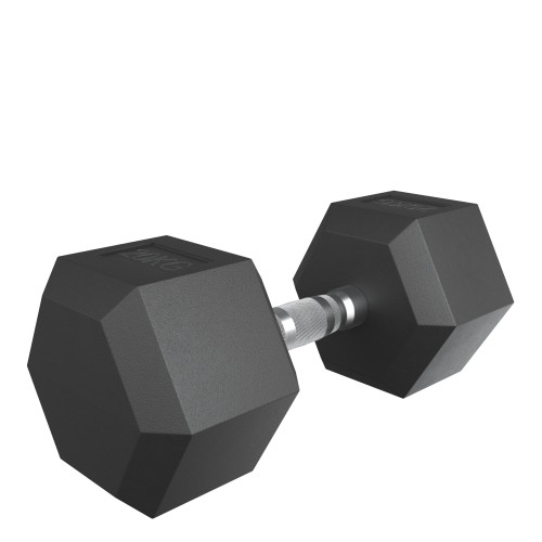 Гантель гексагональная UNIX Fit обрезиненная 20 кг, 2 шт.