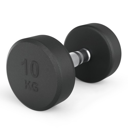 Гантель UNIX Fit PRO круглая обрезиненная 10 кг, 2 шт.