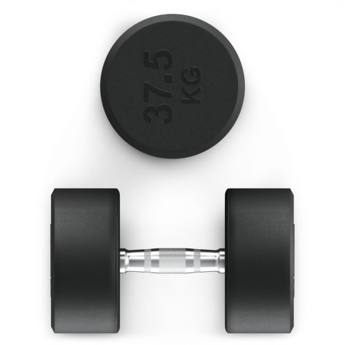 Гантель UNIX Fit PRO круглая обрезиненная 37,5 кг, 2 шт.