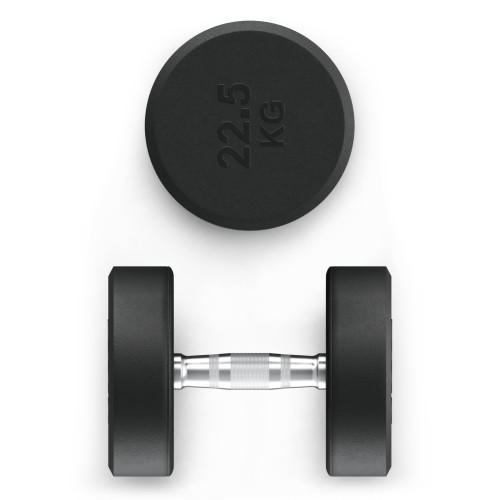 Гантель UNIX Fit PRO круглая обрезиненная 22,5 кг, 2 шт.