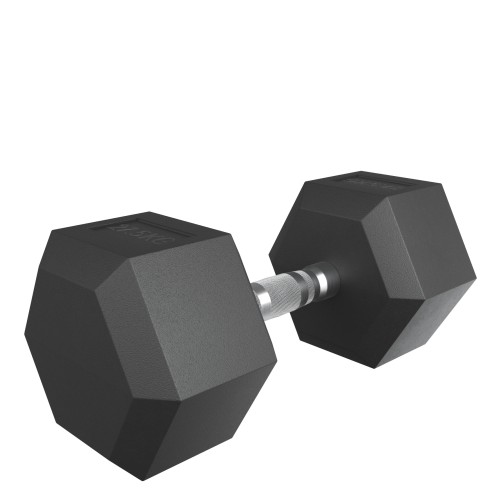 Гантель гексагональная UNIX Fit обрезиненная 27,5 кг, 2 шт.