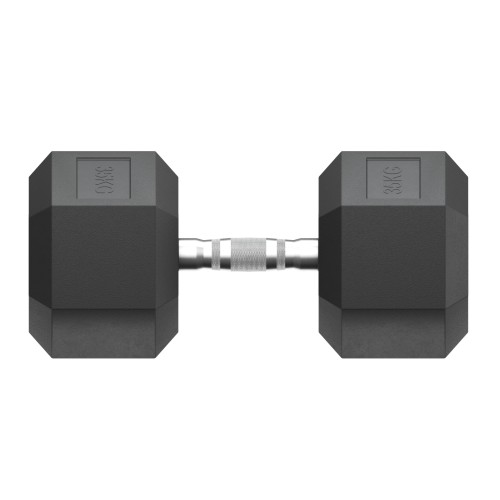 Гантель гексагональная UNIX Fit обрезиненная 35 кг, 2 шт.