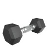 Гантель гексагональная UNIX Fit обрезиненная 2,5 кг, 2 шт.