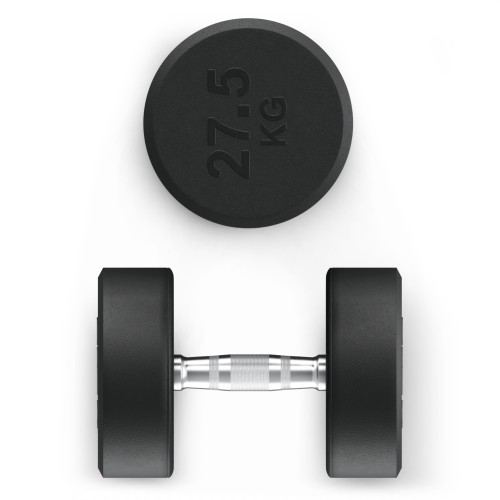 Гантель UNIX Fit PRO круглая обрезиненная 27,5 кг, 2 шт.