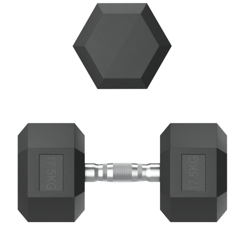 Гантель гексагональная UNIX Fit обрезиненная 17,5 кг / 1 шт.