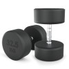Гантель UNIX Fit PRO круглая обрезиненная 32,5 кг, 2 шт.