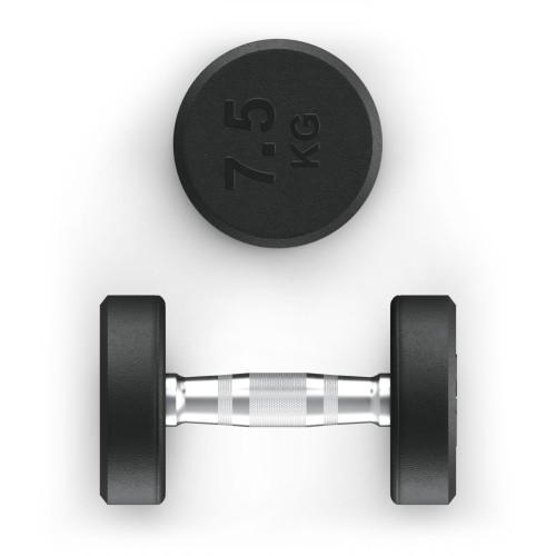 Гантель UNIX Fit PRO круглая обрезиненная 7,5 кг, 2 шт.