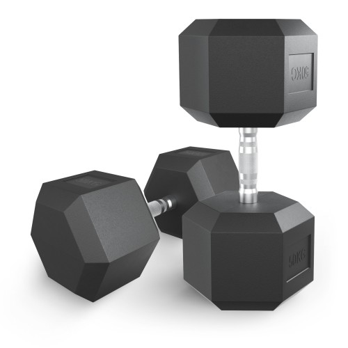 Гантель гексагональная UNIX Fit обрезиненная 50 кг / 1 шт.