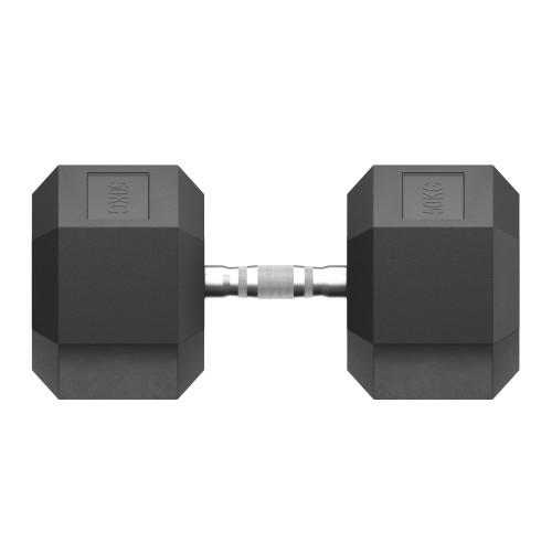 Гантель гексагональная UNIX Fit обрезиненная 50 кг, 2 шт.