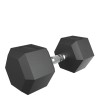 Гантель гексагональная UNIX Fit обрезиненная 22,5 кг, 2 шт.