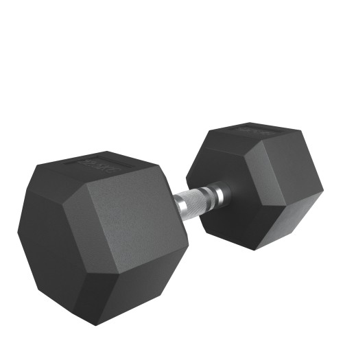 Гантель гексагональная UNIX Fit обрезиненная 22,5 кг, 2 шт.