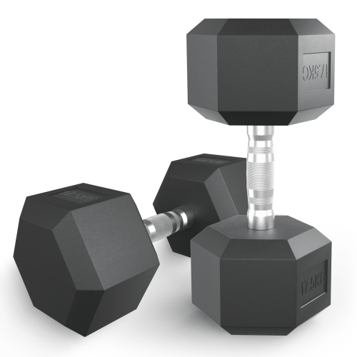 Гантель гексагональная UNIX Fit обрезиненная 17,5 кг / 1 шт.