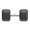 Гантель гексагональная UNIX Fit обрезиненная 30 кг, 2 шт.