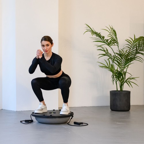 Полусфера балансировочная UNIX Fit Bosu с эспандерами, 58 см