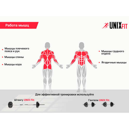 Скамья силовая универсальная UNIX Fit BENCH 130