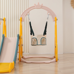 Горка с качелями UNIX Kids Funny Car (138 cm) Yellow