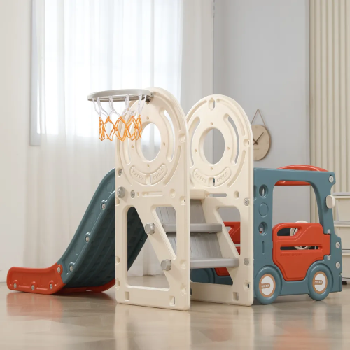 Игровой комплекс с горкой UNIX Kids Bus (171 cm) Red