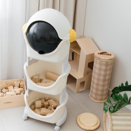 Стеллаж UNIX Kids Cosmo (3 уровня) Grey