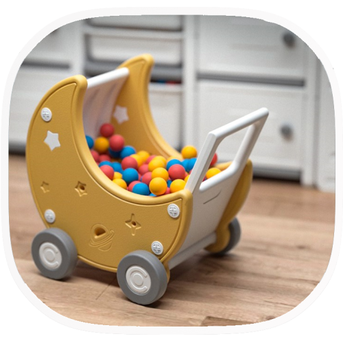 Коляска для кукол детская UNIX Kids Moon