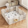 Манеж UNIX Kids DeLuxe Grey, 180x200 см, с баскетбольным кольцом и ковриком