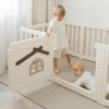 Большой детский игровой манеж UNIX Kids Classic Tree House 130 x 130 Camel