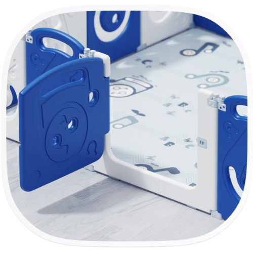 Манеж UNIX Kids SUPREME Music 200x240 Blue