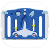 Манеж UNIX Kids SUPREME Space 160x160 Blue с качелями